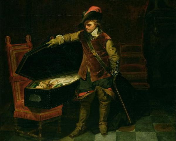 Cromwell and the corpse of Charles I